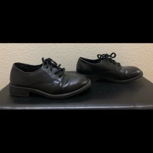 Boys Darren Black Dress Shoes, Sz 1